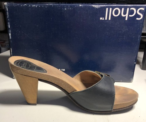 Zoccoli sexy pelle scholl - zoccoli,